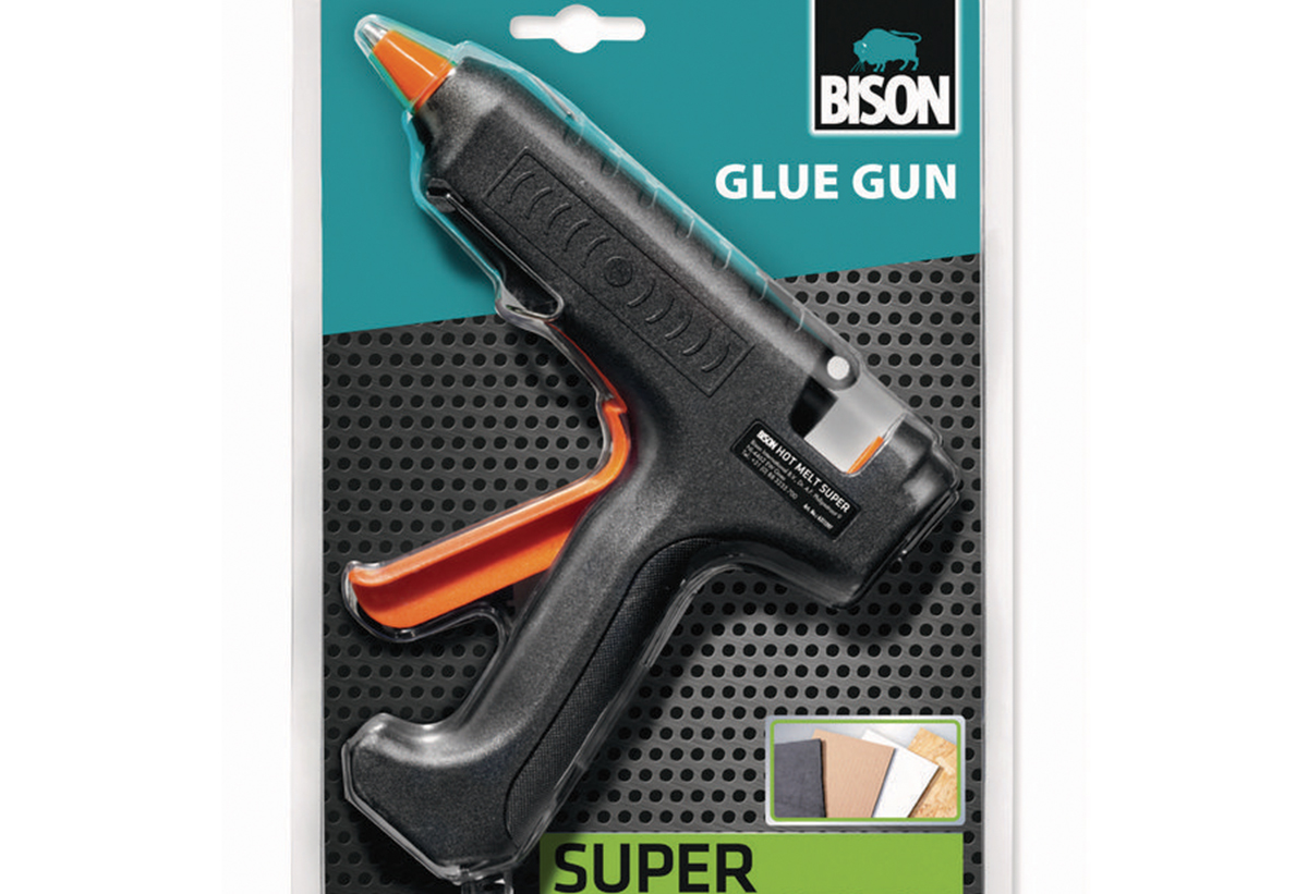 Απεικονίζεται το πιστόλι θερμοκόλλησης 